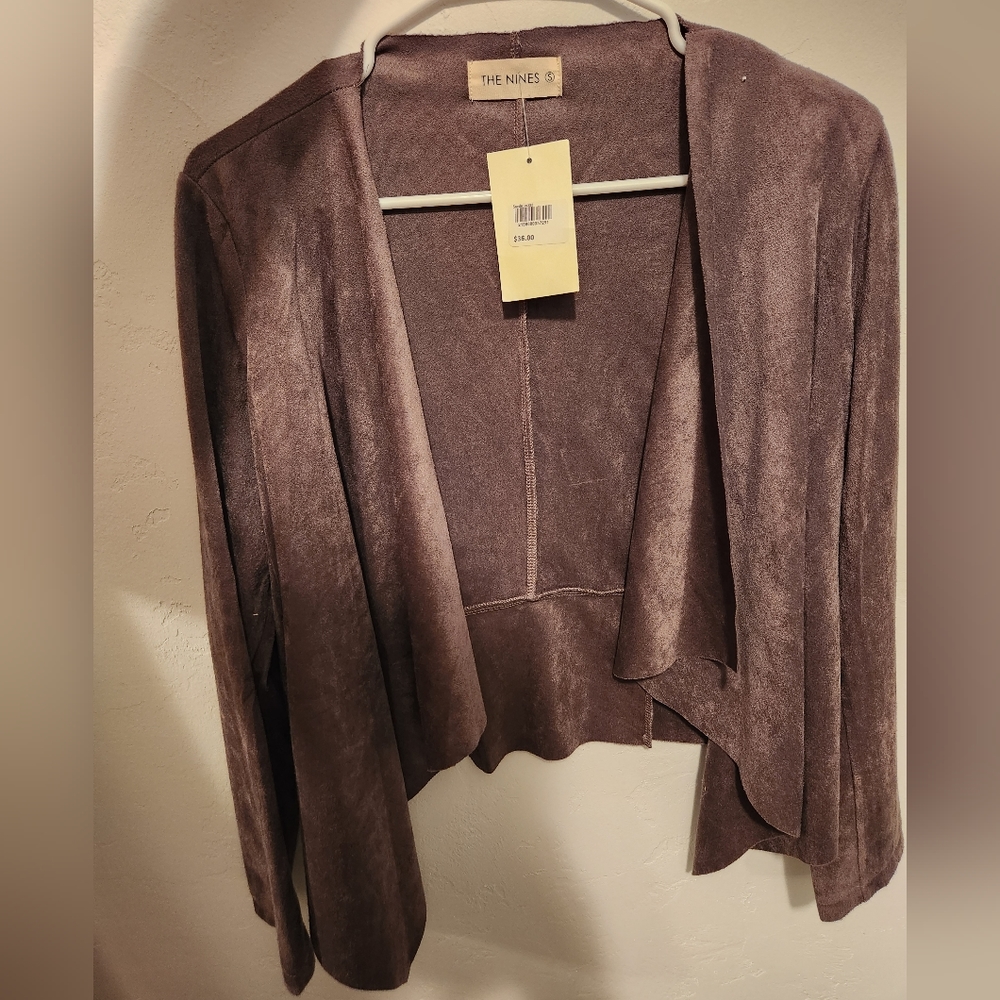Brown suede top